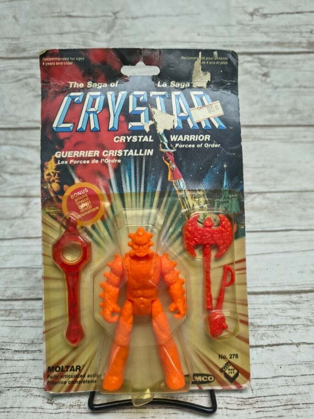 Vintage Remco The Saga of Crystar Moltar Carded Action Figure